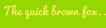 Image with Font Color F6EB61 and Background Color 95D600